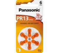 Panasonic PR13L Zinc Air Hearing Aid Battery - Pack of 6