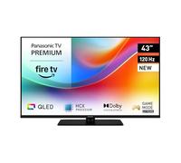 Panasonic Premium TV-43W85BEZ, Série W85B, 43 Pouces, 4K Ultra HD QLED Smart TV, 2025, 120Hz, Fire TV, Dolby Vision & Atmos, Mode Game Extreme, Support Alexa & Apple, Bluetooth, Noir