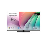 Panasonic Premium TV-55W80AEZC, 55 Pouces 4K Ultra HD QLED Smart TV Fire TV | Dolby Vision & Atmos, Game Mode Plus, Controle Vocal Alexa, Airplay, Téléviseur Intelligent, Série W80