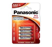 Panasonic Pro Pack de 4 Batteries Alcaline