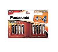 Panasonic Piles Pro Power LR6 (AA) Alcalines 1,5 V 8 pièces