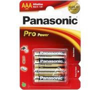 4 Piles Alcalines AAA / LR03 Panasonic Pro Power
