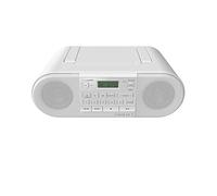 Panasonic Radio Dab/FM RX-D552E-W I 20W Amplificateur stéréo Booster de Son Bluetooth Lecteur CD Radio FM et Dab+ USB Horloge/Minuteur Poignée Blanc - Version Française