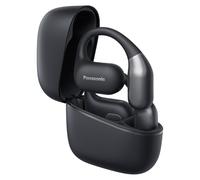 Panasonic RB-F10DE-K Écouteurs Oreilles Libres sans Fil, Écouteurs Bluetooth avec Microphone ENC, 25 Heures d'Autonomie, Bluetooth 5.4, IPX4, Commandes Tactiles, Noir