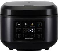 Panasonic Reiskocher Cuiseur à riz noir sans BPA, portable, fonction minuteur, passe au lave-vaissellle, fonction cuiseur de riz