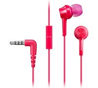 Panasonic Écouteurs intra-auriculaires RP‑TCM115E – filaires, micro, prise jack 3,5 mm – Rose