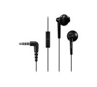 Panasonic RP-TCM55E - Écouteurs avec micro - embout auriculaire - filaire - jack 3,5mm - noir