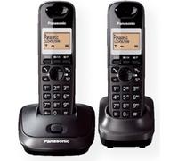 Panasonic | Sans fil | KX-TG2512FXT | Ecran intégré | Identification de l'appelant | Noir | Conférence téléphonique | Capacité du répertoire de 50 entrées | Haut-parleur | Connexion sans fil