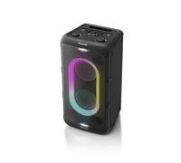 Panasonic SC-BMAX10E-K Enceinte de Fête Portable avec Bluetooth, Lumières Intégrées, 150W, USB, Entrée Optique pour TV, Entrées Guitare et Micro pour Karaoké, Noir