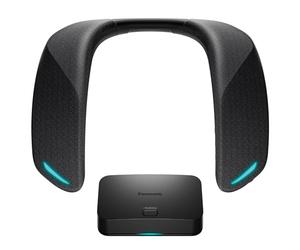 Panasonic SC-GNW10 SoundSlayer Enceinte de Jeu Portable sans Fil avec Micro à Réduction de Bruit AI, 2,4GHz, Système à 4 Hhaut-Parleurs, LED, USB-C, PC/PS4/5/Switch, Noir