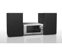 Panasonic SC-PM704EG-S Système stéréo Micro HiFi Compact avec CD, Radio Dab+/FM, USB et Bluetooth, Haut-parleurs 80 W, réglage des Basses, Argent
