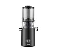 Panasonic Slow Juicer MJ-L800HXE Extracteur de Jus à froid, Couleur Noir | Capacité de 1,5 L, Gross Ouverture de 120 mm, 55 tr/min, Filtre sans Grille, Lavable au Lave-Vaisselle, Facile à Nettoyer