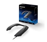 Panasonic SoundSlayer SC-GN01 I Enceinte 3D Tour de Cou Gaming (Haut-Parleurs 4 canaux, 3 modes Son RPG/FPS/Voix, Double Micro à réduction de bruit et écho, USB et Aux.) - Version Française