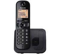 Panasonic Téléphone fixe sans fil avec écran LCD, identification de l'appelant, répertoire téléphonique à 50 numéros, touche de navi