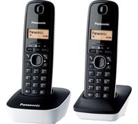 Panasonic KX-TG1612 Téléphone DECT Identification de l'appelant Noir, Blanc