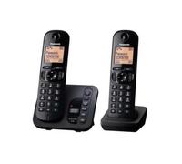 Panasonic KX-TGC222 Téléphone DECT Identification de l'appelant Noir