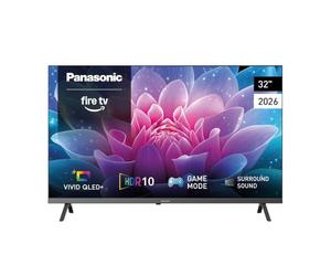 Panasonic TV-32S65C, Full HD Vivid QLED+, Fire TV Téléviseur, Smart TV | AI Colour Engine, Dolby Atmos, Contrôle vocal Alexa, Apple Airplay, Bluetooth, 60Hz, 32" (82cm), S65C Serie, 2026