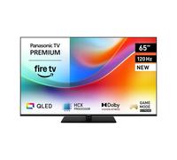 Panasonic Premium TV-65W85BEZ, Série W85B, 65 Pouces, 4K Ultra HD QLED Smart TV, 2025, 120Hz, Fire TV, Dolby Vision & Atmos, Mode Game Extreme, Support Alexa & Apple, Bluetooth, Noir