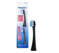 Panasonic WEW0915K803 Têtes de Brosses Compactes Multi-Fonctions pour Brosses à Dents Électriques, Compatibles EW-DP52, EW-DE92, EW-DL83, EW-DL82, EW-DL75, EW-DC12, Noir, Lot de 2