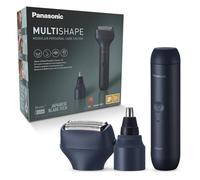 Panasonic XSHAPE-JUNIOR MULTISHAPE, Unité principale/Batterie Li-ion, Tête tondeuse nez, oreille et visage, Tête rasoir 3 lames