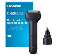Panasonic XSHAPE-JUNIOR MULTISHAPE, Unité principale/Batterie Li-ion, Tête tondeuse nez, oreille et visage, Tête rasoir 3 lames