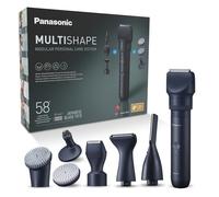 Panasonic XSHAPE-TRIM MULTISHAPE, Unité principale/Batterie Li-Ion, Têtes Tondeuse barbe, cheveux et corps, Kit têtes de précision sourcils et barbe, Kit têtes de brosses nettoyantes visage