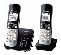 PanasonicKX-TG6822 Téléphones sans fil Avec répondeurÉcranVersion françaiseNoir Accueil