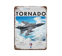 Panavia Tornado Plaque en métal vintage pour pub, club, café, bar, maison, décoration murale 30 x 40 cm