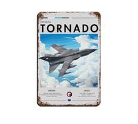 Panavia Tornado Plaque en métal vintage pour pub, club, café, bar, maison, décoration murale rétro 20 x 30 cm