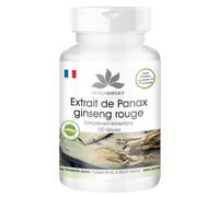 Panax Ginseng rouge - extrait - 120 gélules - 20% de ginsenoside | Herba Direkt - Qualité des pharmacies allemandes