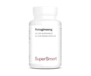 Panax Notoginseng - Sans OGM - 60 Capsules Végétariennes - SuperSmart | Panax ginseng standardisé à 80 % de notoginsénosides - Contribue à Améliorer les Problèmes de Circulation Sanguine
