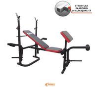Panca Multifonction Réglable Pliable Avec Poids Barbell Dossier Max 200KG