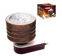 PANCA Shesham Kapoor Dani, diffuseur de camphre de qualité supérieure pour brûleur de boulangerie, diffuseur électrique Kapoor Dani pour Puja, diffuseur d'arômes, machine de veilleuse (marron)