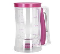 Pancake Batter Dispenser, Batter Dispenser with Squeeze Handle Pancake Pourer with Measuring Marks for Waffles Muffins Cupcakes