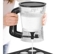 Pancake Dispenser - Funnel Style Batter Pouring Container, Large Capacity Baking Mixer, Accurate Portion Control Tool, Reusable Kitchen Prep Accessory | Cake With Stand For Oil, Dressing, Salad,