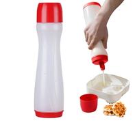 Pancake Dispenser - Precision Batter Pour Bottle Tool, Controlled Flow Breakfast Mixing Pen with No Drip Squeeze Control, Even Portion Distribution Function, Ideal for Pancake Waffle Party Cooking