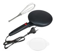 Pancake Maker, grill électrique 600 W, 20 cm avec bol et fouet à œufs, poêle antiadhésive, contrôle automatique température constante pour maison, camping, pique-nique, restaurant