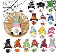 Pancarte GNOME pour Porte D'entrée - Porte Interchangeable avec Pièces Magnétiques | Enseigne De GNOME Modifiable pour La Maison,pour Portail Extérieur Mur Intérieur Et Événements De Fête