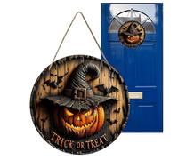 Pancarte Halloween Porte d'Entrée | Porte-Crochet Sorcière Perron - Décoration Porte Halloween Pour Salon Jardin Chambre Entrée et Appartement