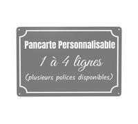 pancarte personnalisable panneau personnalisé panneau personnalisable Intérieure/Extérieure - Vidéo Surveillance Panneau Plaque Alarme - pour Garage, Hôtel, école, Jardin, Adresse Résidentielle