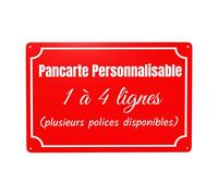 pancarte personnalisable panneau personnalisé panneau personnalisable Intérieure/Extérieure - Vidéo Surveillance Panneau Plaque Alarme - pour Garage, Hôtel, école, Jardin, Adresse Résidentielle
