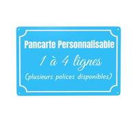 pancarte personnalisable panneau personnalisé panneau personnalisable Intérieure/Extérieure - Vidéo Surveillance Panneau Plaque Alarme - pour Garage, Hôtel, école, Jardin, Adresse Résidentielle
