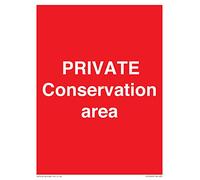 Pancarte Private Conservation Area - 150 x 200 mm - A5P