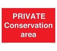 Pancarte Private Conservation Area - 300 x 200 mm - A4L
