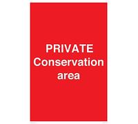 Pancarte Private Conservation Area - 400 x 600 mm - A2P
