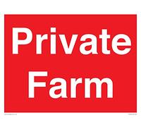 Pancarte Private Farm - 400 x 300 mm - A3L