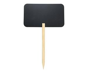 Pancarte silhouette ardoise noire Rectangle