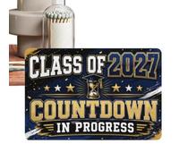 Pancarte Terminale Décoration Significative en Métal Rustique pour Remise | Panneau Senior 2027 pour Remise des Diplômes Lycée Chambre Dortoir Salle de te et