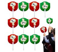 Pancartes de vote | 10 Pièces Panneaux Oui Non Recto Verso | Tableau Vote | Pour les Étudiants, les Enseignants, le Travail, l'École, la Classe, l'Événement, le Rassemblement