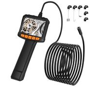 Pancellent Caméra Endoscopique avec Lumière, Serpent d'inspection 1920P avec écran Couleur HD, Endoscope Industriel étanche avec 8 Lumières LED Réglables, Caméra d'égout Semi-Rigide de 5M